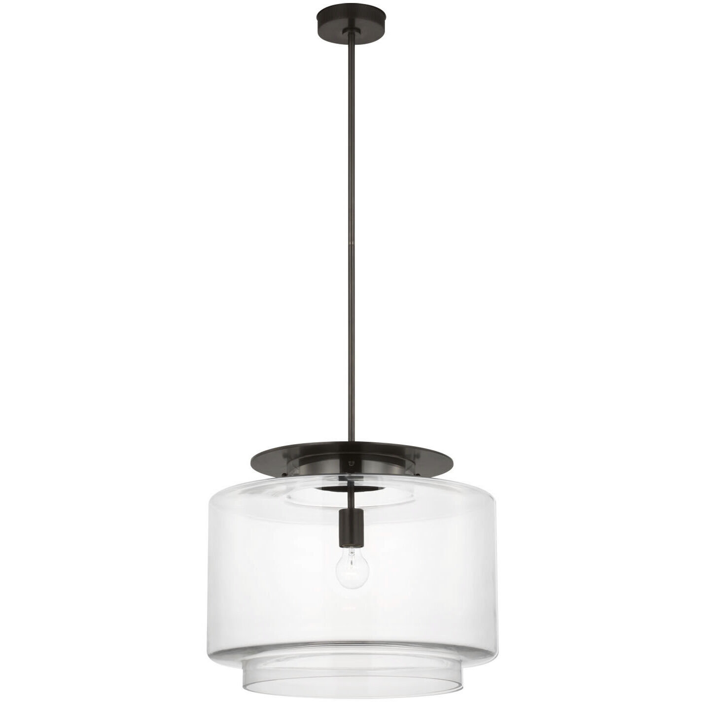Ray Booth Elias LED 20 inch Bronze Pendant Ceiling Light