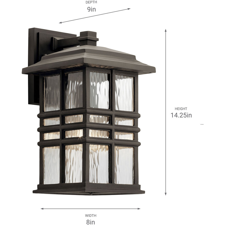 Beacon Square 1 Light 14 inch Olde Bronze Outdoor Wall, Medium