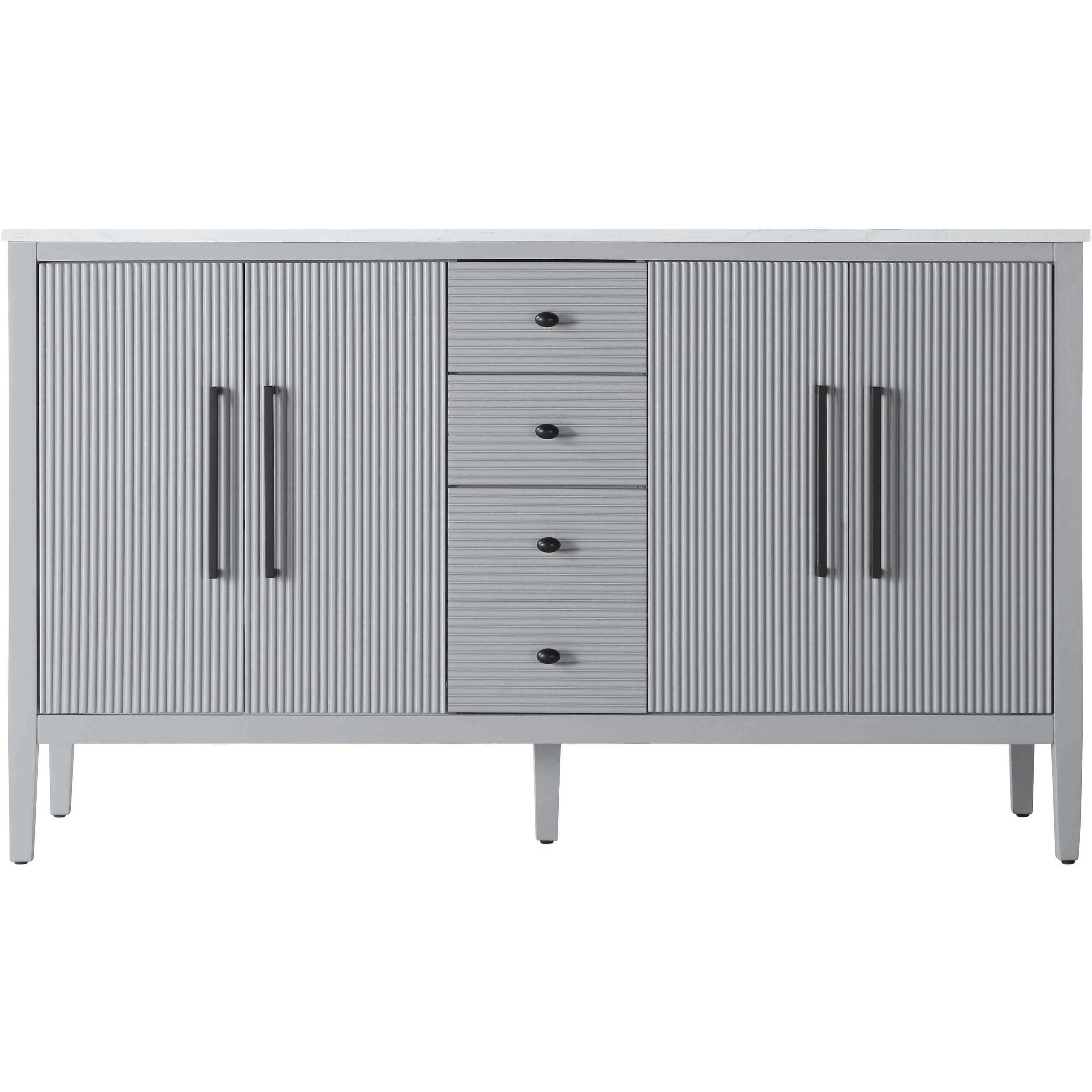 Blakely 60 X 34 inch Grey Bathroom Vanity Cabinet