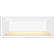 Nuvi 12v 2.60 watt Matte White Landscape Deck Sconce, Rectangular