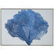 Coral Blue and White and Champagne Wall Art