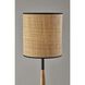 Cayman 63 inch 150.00 watt Black / Natural Wood Floor Lamp Portable Light
