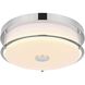 Kolson 1 Light 12 inch Chrome Flush Mount Ceiling Light