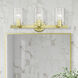 Munich 3 Light 23 inch Satin Brass Vanity Sconce Wall Light