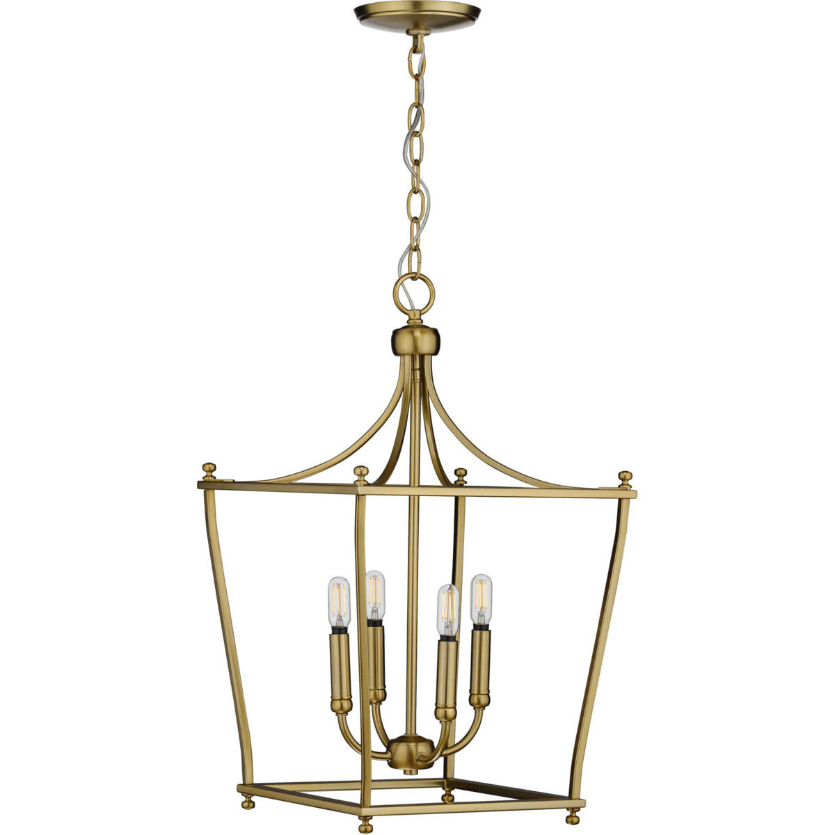 Parkhurst 4 Light 14 inch Brushed Bronze Foyer Pendant Ceiling Light