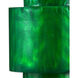 Beryl 17.5 inch 100 watt Green Swirl Table Lamp Portable Light