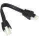 Aurora 6 inch Black Under Cabinet - Utility, Connector Cord