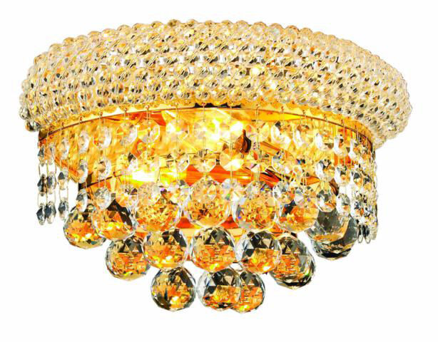 Primo 2 Light 12 inch Gold Wall Sconce Wall Light in Royal Cut