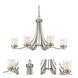 Willow 6 Light 35.25 inch Brushed Nickel Chandelier Ceiling Light