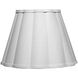 Scalloped Wall Sconce Wall Light in White Linen