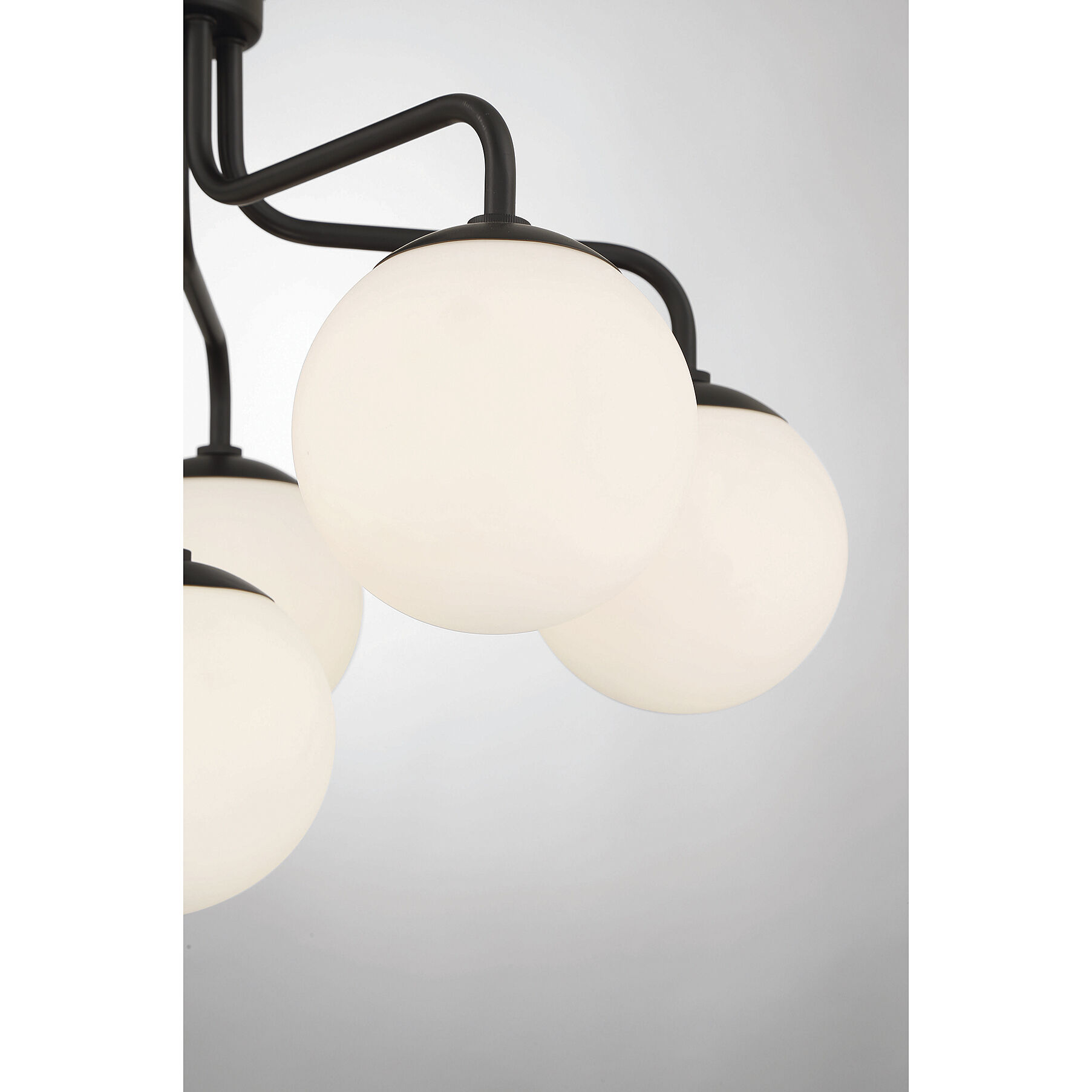 Marco 6 Light 24 inch Matte Black Semi-Flush Ceiling Light, Essentials