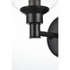 Jaelynn 1 Light 6 inch Black Bath Sconce Wall Light