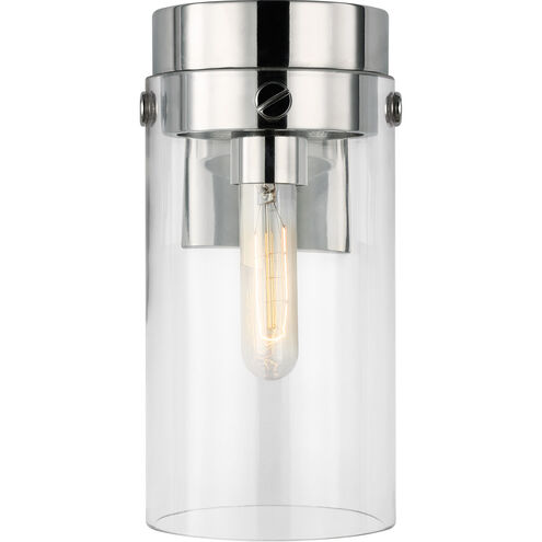 C&M by Chapman & Myers Garrett 1 Light 5.38 inch Polished Nickel Wall Sconce Wall Light