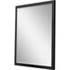 Mirror Collection 30 X 24 inch Black Wall Mirror