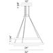 O'hara LED 31.88 inch Brushed Gold Chandelier Ceiling Light