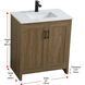 Finnley 30 X 34 inch Walnut Brown Bathroom Vanity Cabinet