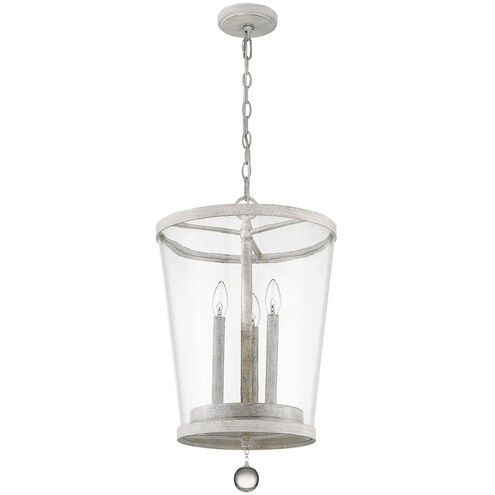 Callie 3 Light 14 inch Country White Foyer Pendant Ceiling Light