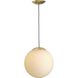 Atwell 1 Light 12 inch Brushed Bronze Pendant Ceiling Light, Large