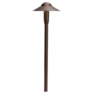 Independence 12 3.00 watt Textured Architectural Bronze Landscape 12V LED Path/Spread in 2700K