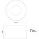 Etta LED 13.88 inch Jet Black Flush Mount Ceiling Light