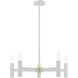 Copenhagen 5 Light 25 inch White Chandelier Ceiling Light