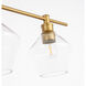 Gene 3 Light 28.1 inch Brass Wall sconce Wall Light