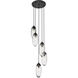Arden 5 Light 12 inch Matte Black Chandelier Ceiling Light