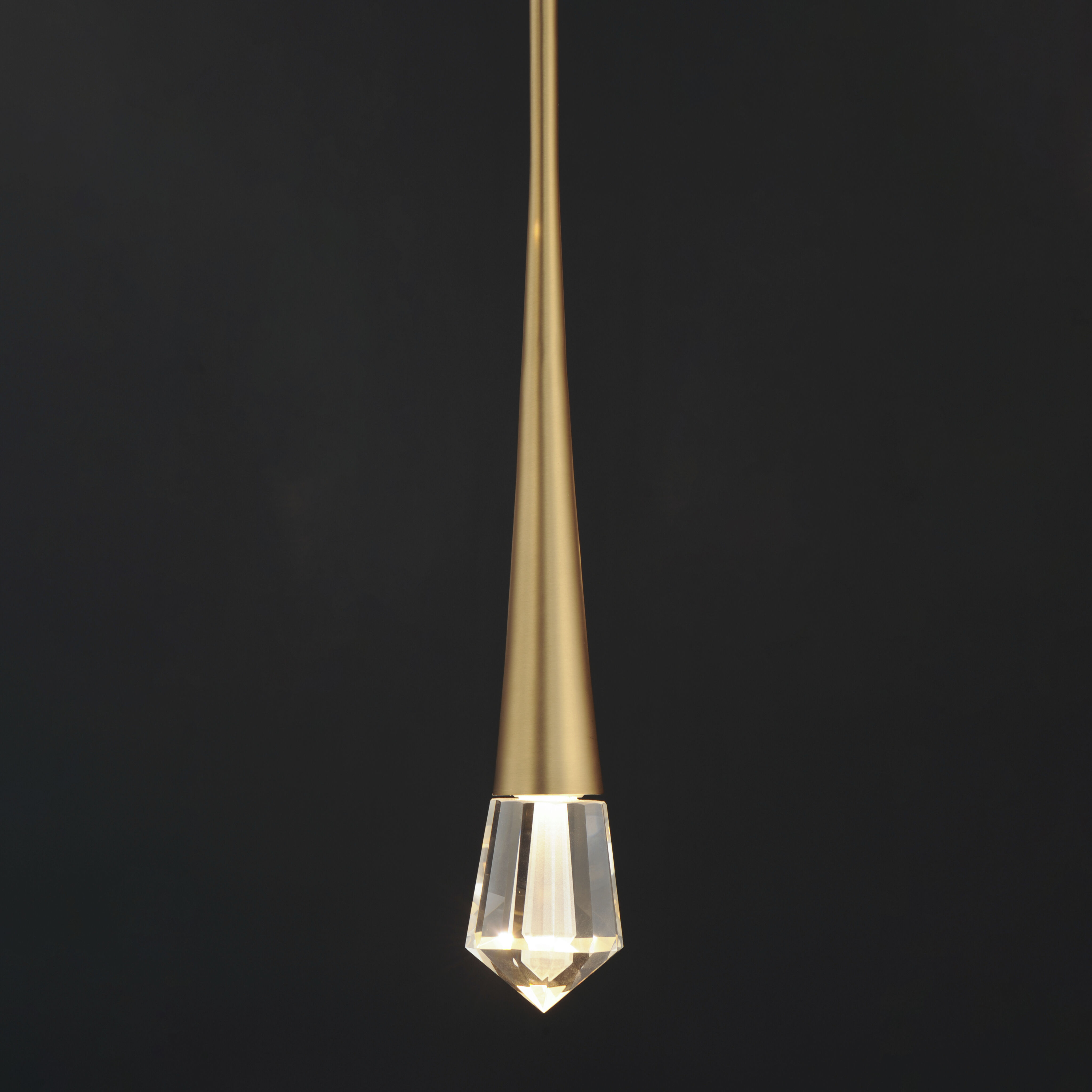 Pierce LED 2.25 inch Gold Single Pendant Ceiling Light