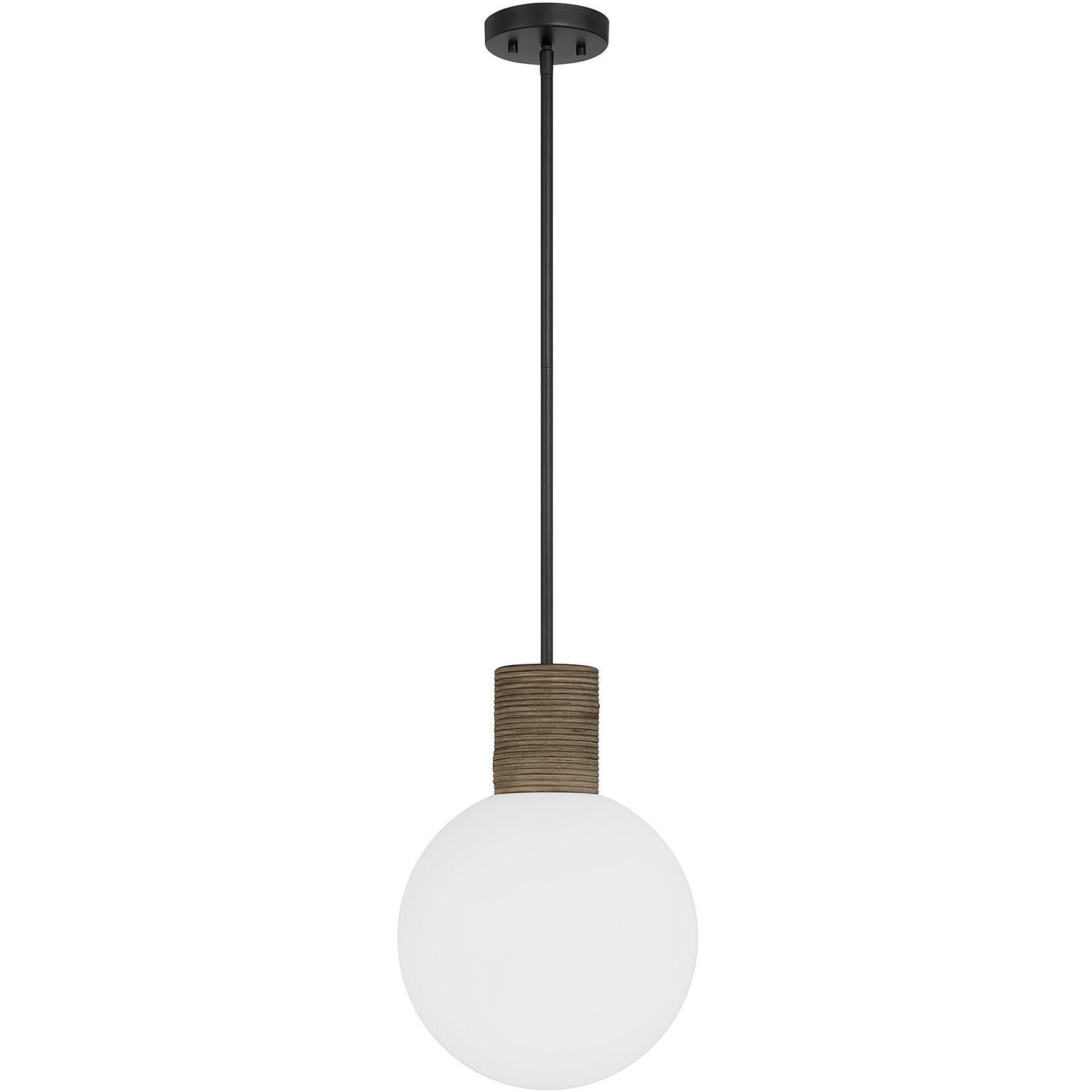 Jarrell 1 Light 12 inch Matte Black Pendant Ceiling Light