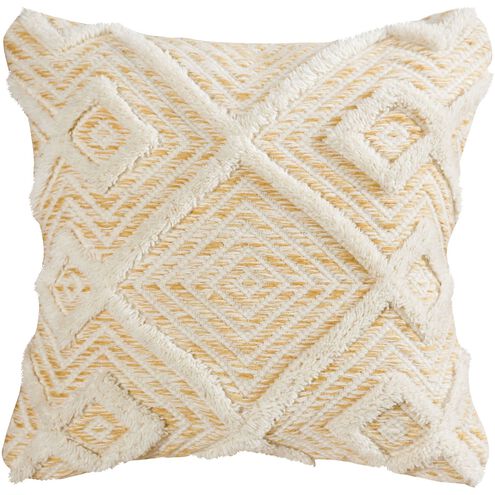 Maribel 20 X 5.5 inch Cream with Off White Accent Pillow