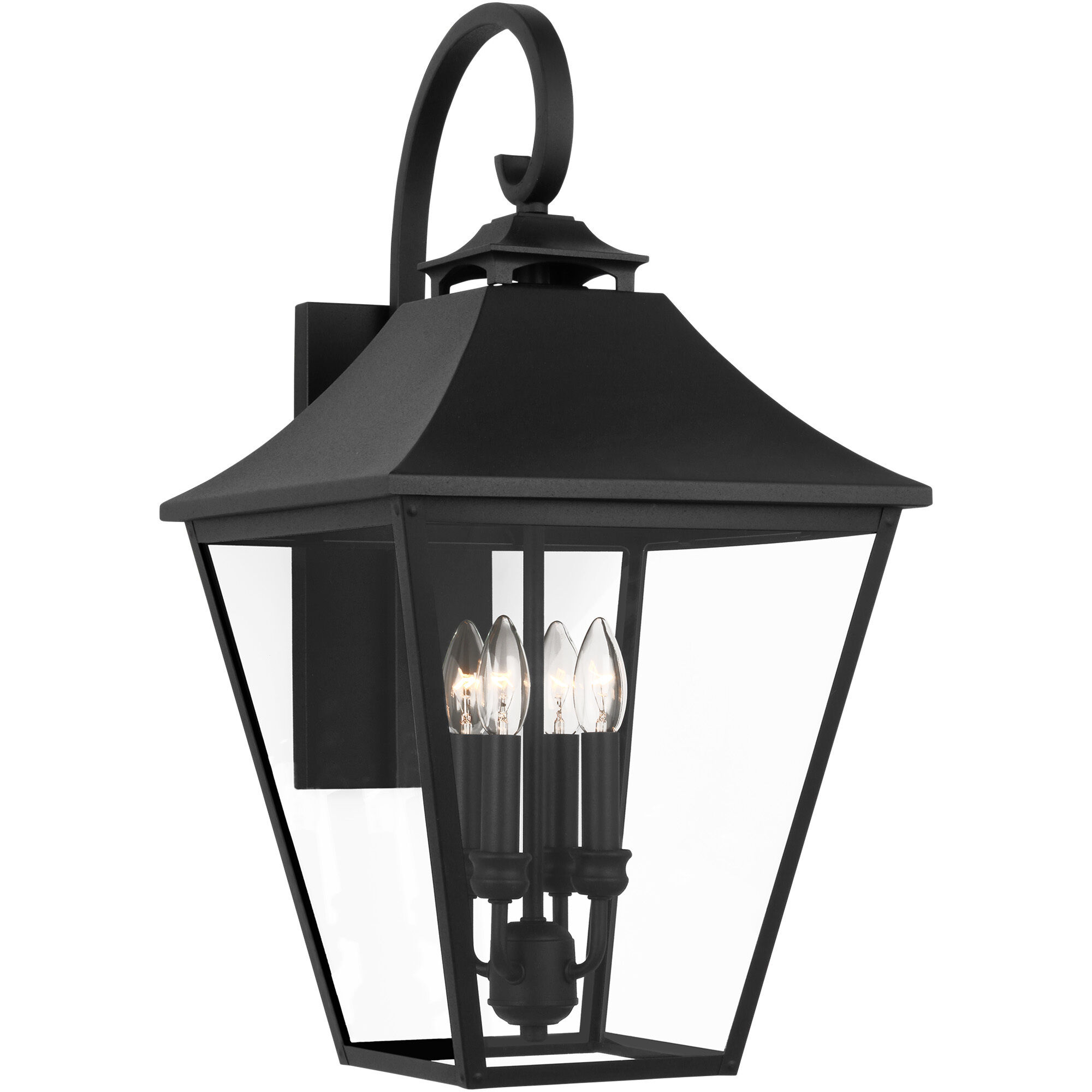 Sean Lavin Galena 4 Light 25.38 inch Textured Black Outdoor Wall Lantern