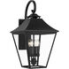 Sean Lavin Galena 4 Light 25.38 inch Textured Black Outdoor Wall Lantern