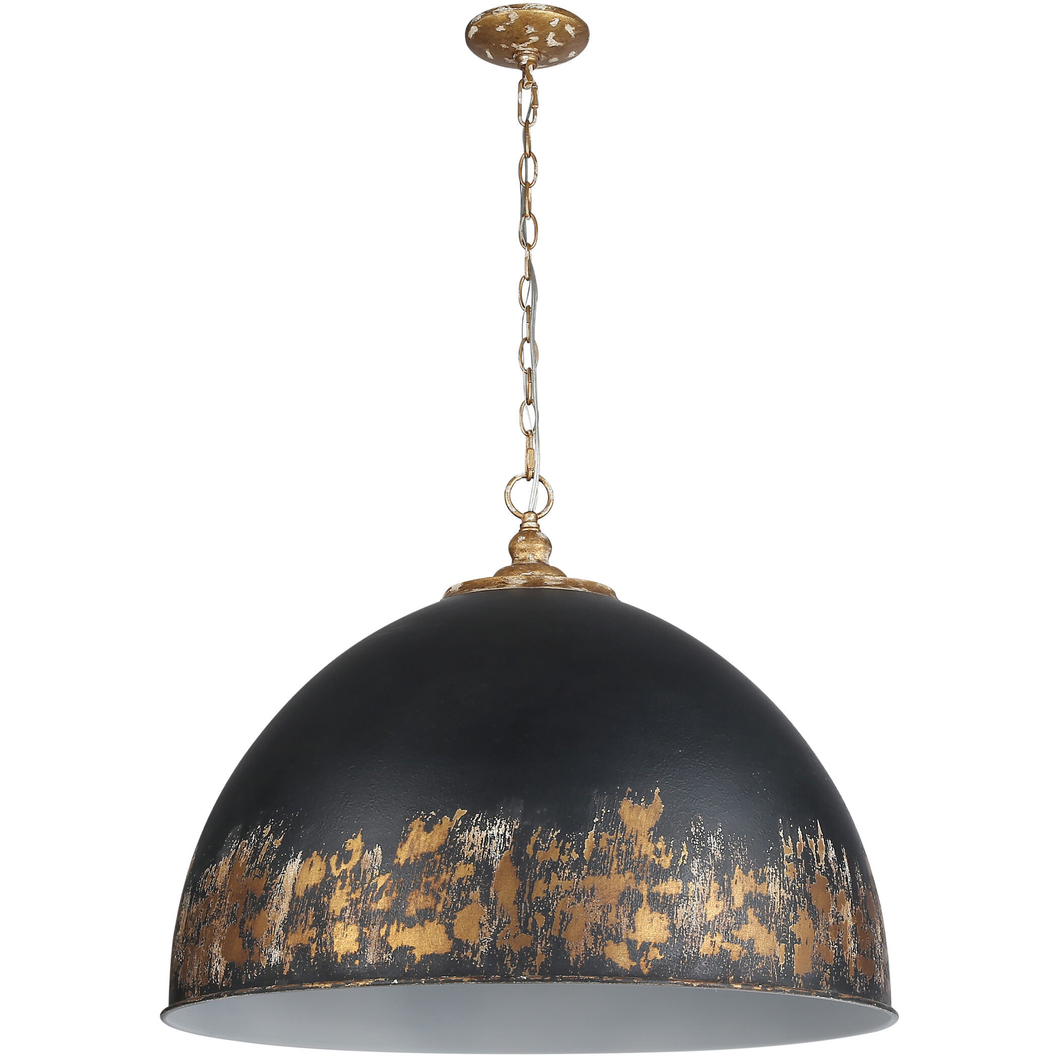 Alison Pendant Ceiling Light in Weathered Black Iron