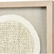 Simple Weave Cream with Natural and Clear Framed Wall Art, I