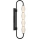 Geode 4 Light 27 inch Matte Black Outdoor Wall Light