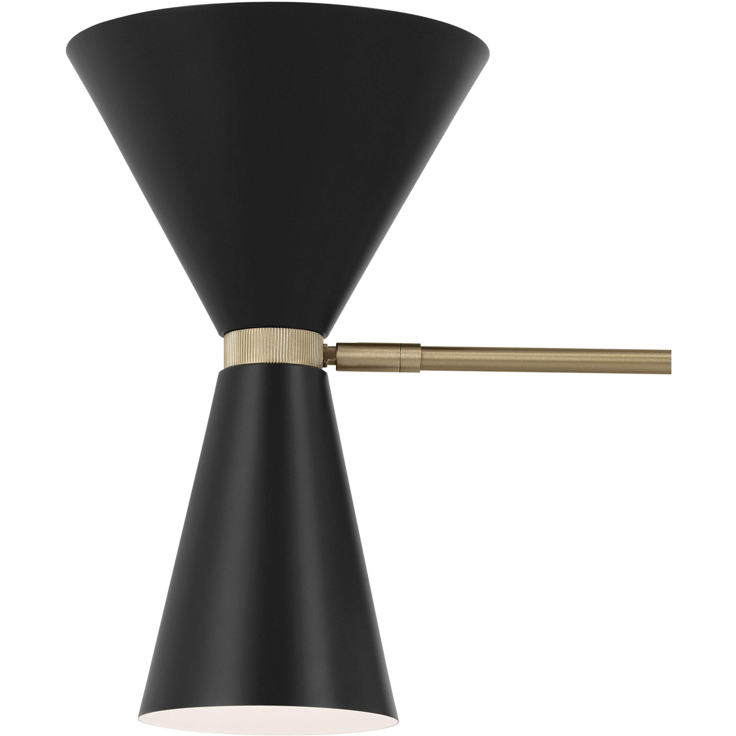 Phix LED 30.75 inch Champagne Bronze with Black Chandelier Ceiling Light