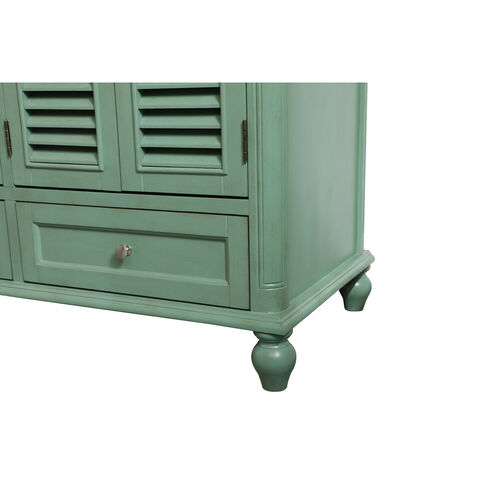 Rhodes 48 X 48 X 35 inch Vintage Mint and Brushed Nickel Vanity Sink Set