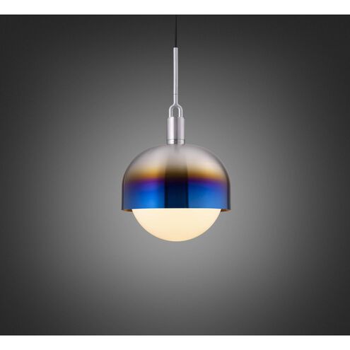 Forked LED 13.39 inch Burnt Steel Pendant Ceiling Light