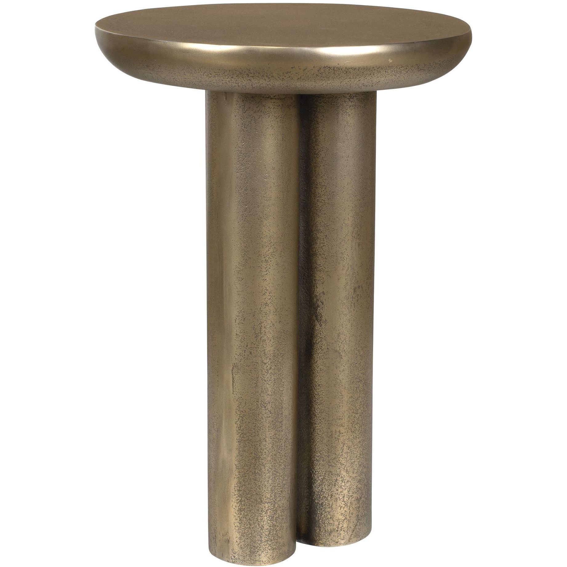 Thorp 22 X 15 inch Antique Brass Outdoor Accent Table