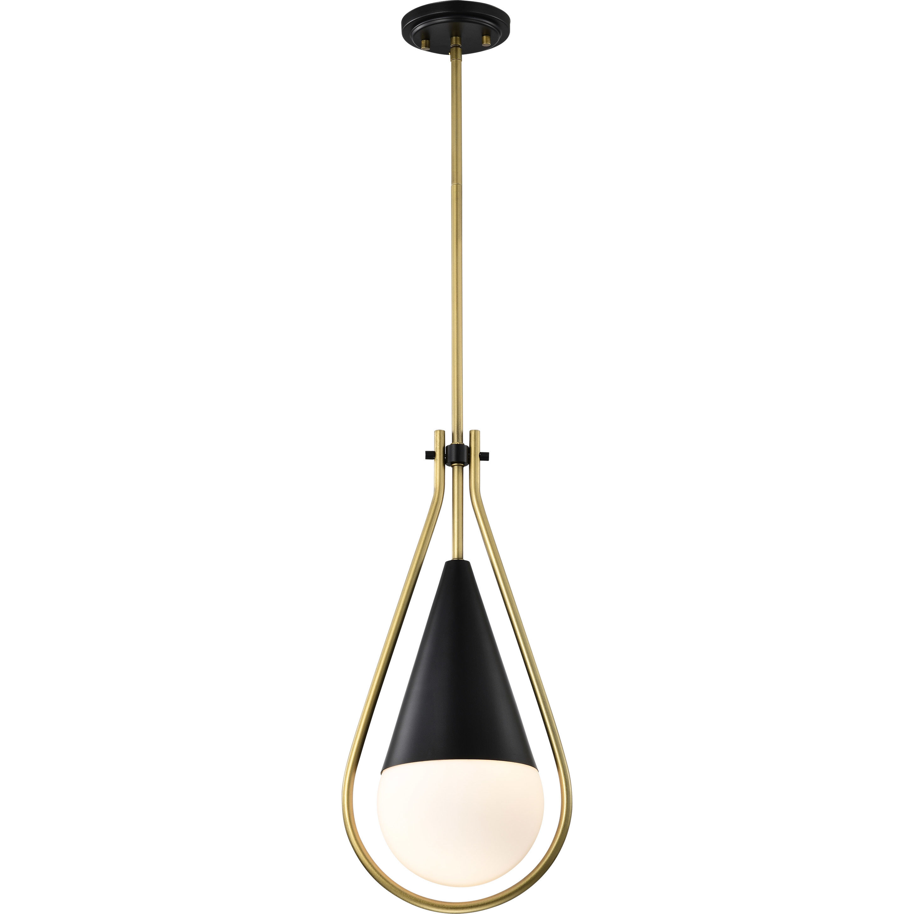 Admiral 1 Light 6.5 inch Matte Black Pendant Ceiling Light