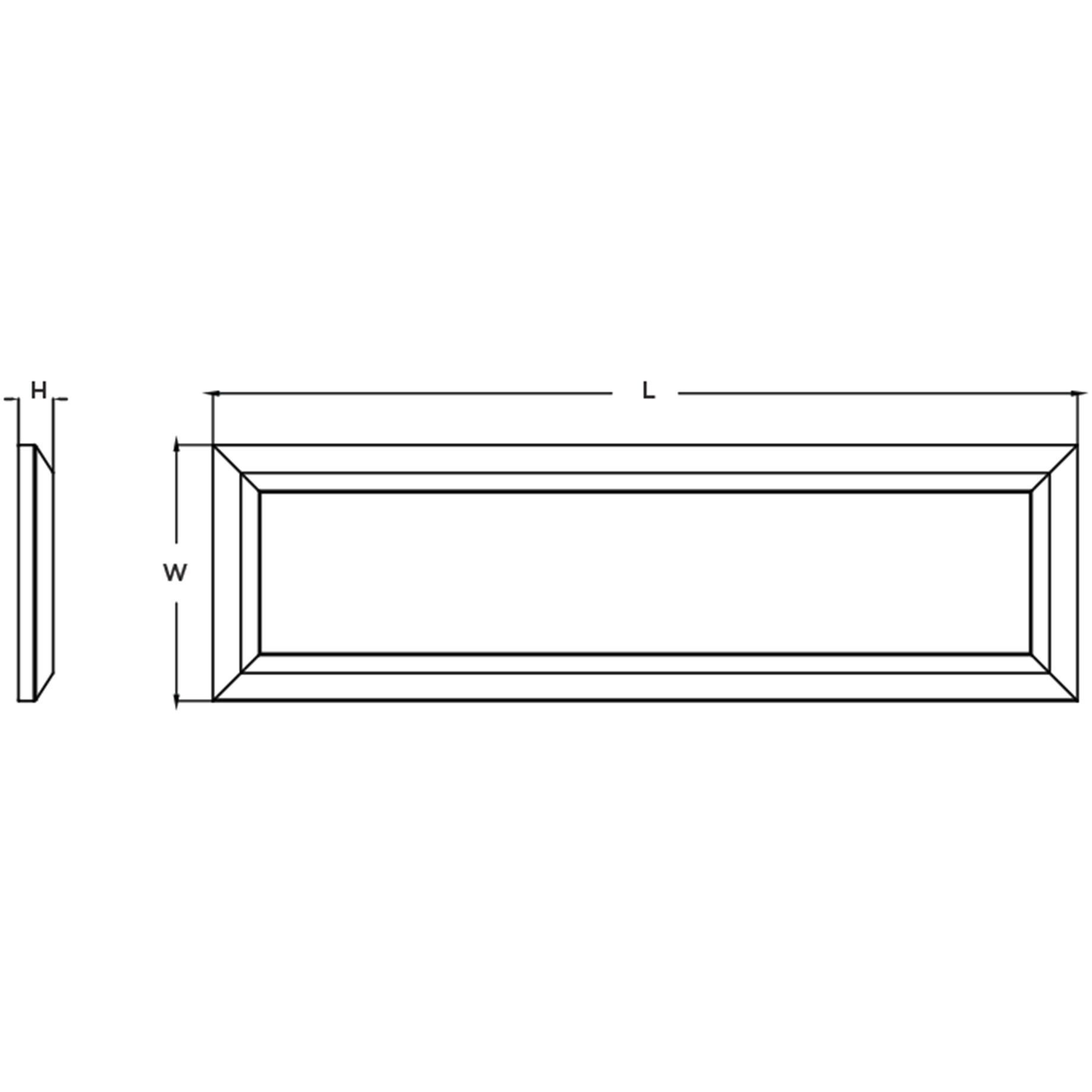 Atlas LED 15 inch Oil-Rubbed Bronze Decorative Flush Linear Ceiling Light