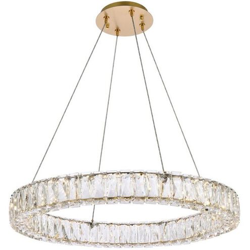 Monroe 1 Light 26 inch Gold Pendant Ceiling Light