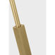J. Randall Powers Hackney 52.25 inch 2.00 watt Hand-Rubbed Antique Brass Cordless Floor Lamp Portable Light