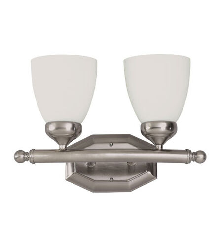 Ashlea 2 Light 16 inch Brushed Nickel Vanity Bar Wall Light