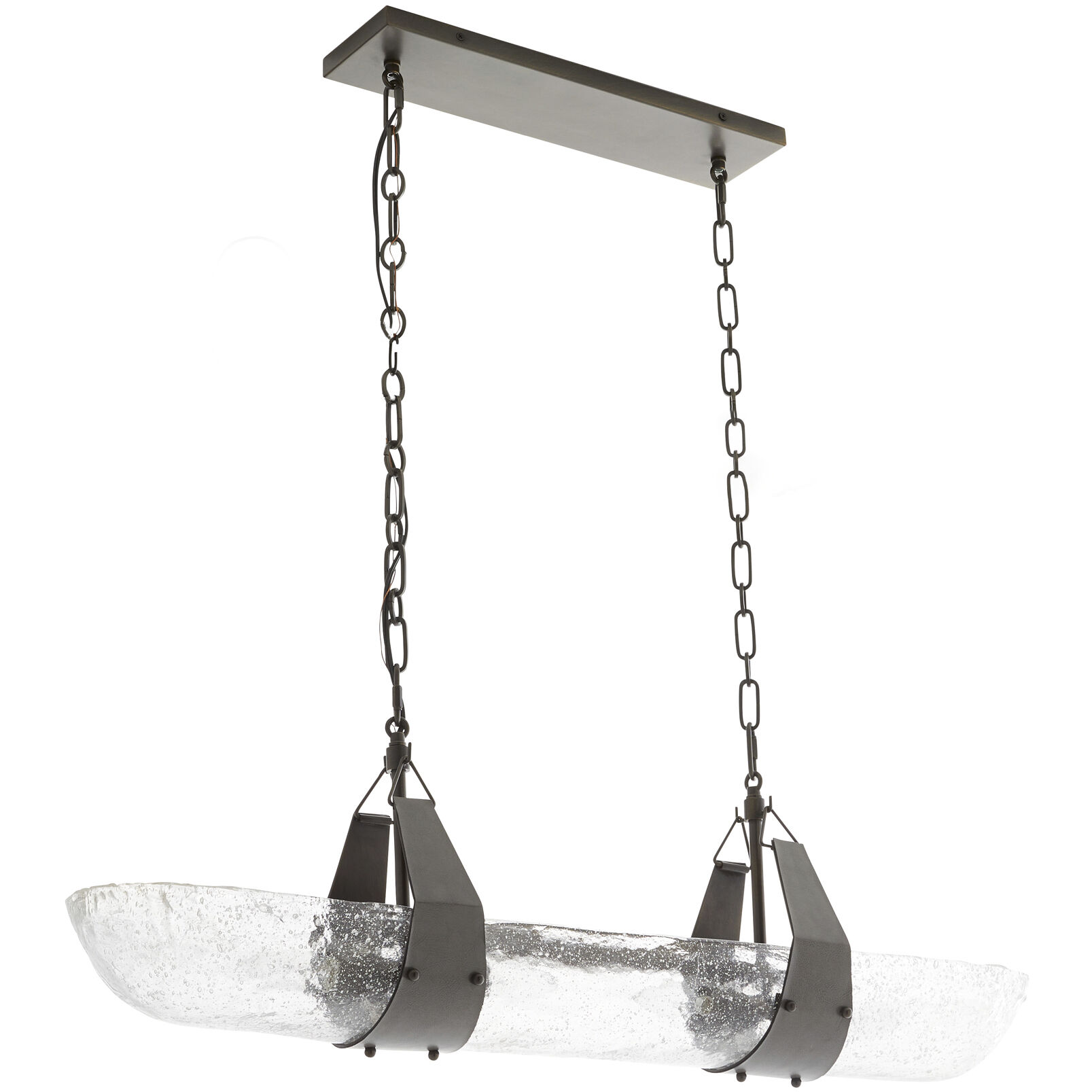 Mykonos 4 Light 37.5 inch Clear and English Bronze Pendant Ceiling Light