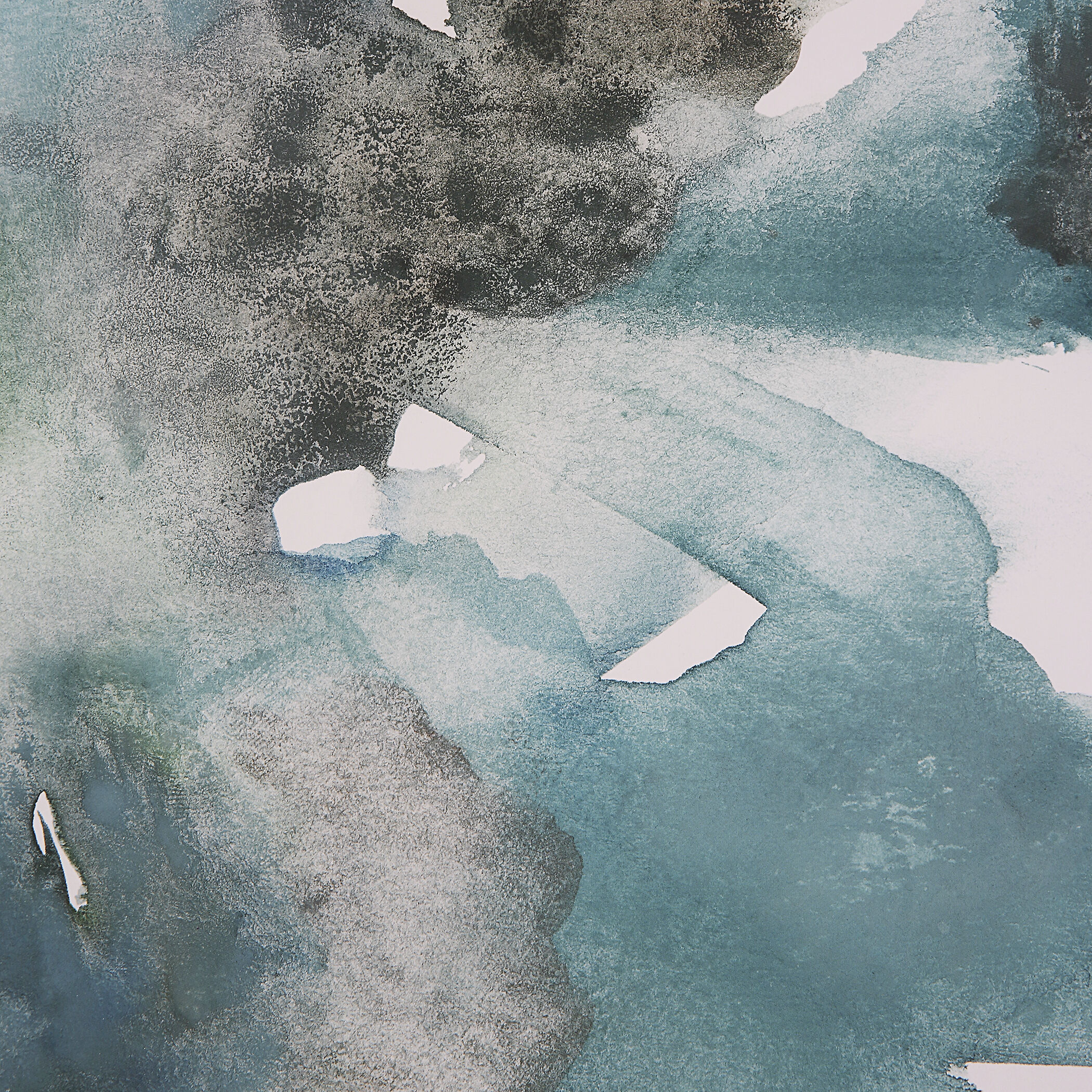 Blueprints 40 X 27 inch Watercolor Prints, Set of 2