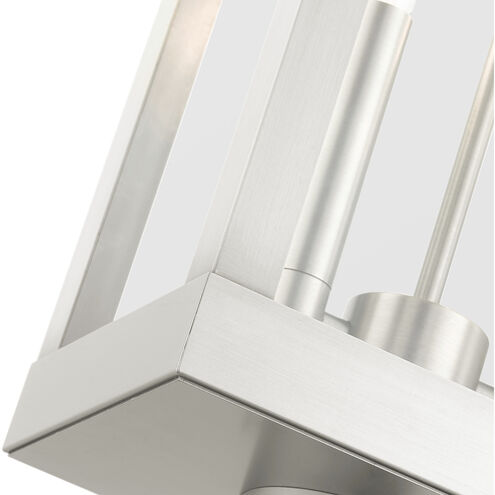 York 2 Light 20 inch Brushed Nickel Outdoor Post Top Lantern