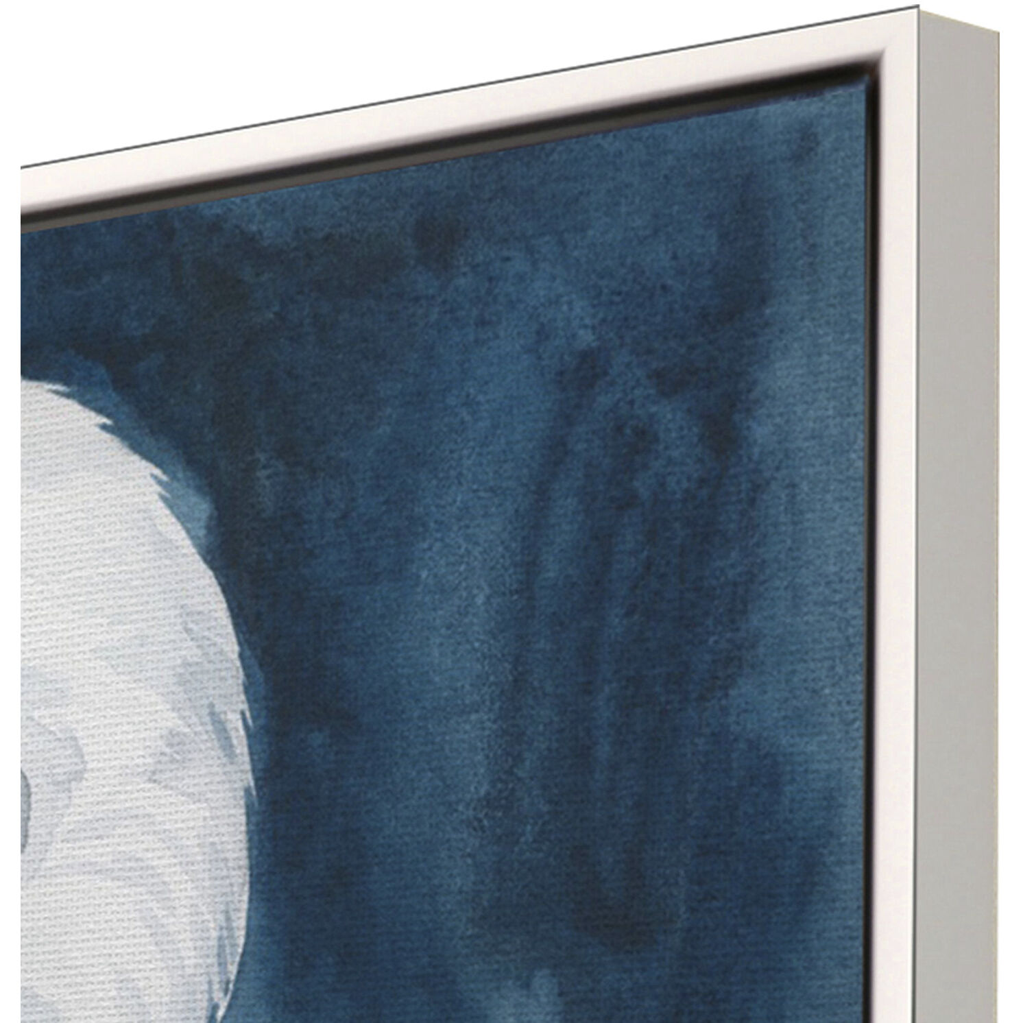 Midnight Hunter Blue and White Canvas