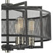 Slatington 6 Light 22 inch Dark Graphite with Brushed Nickel Chandelier Ceiling Light