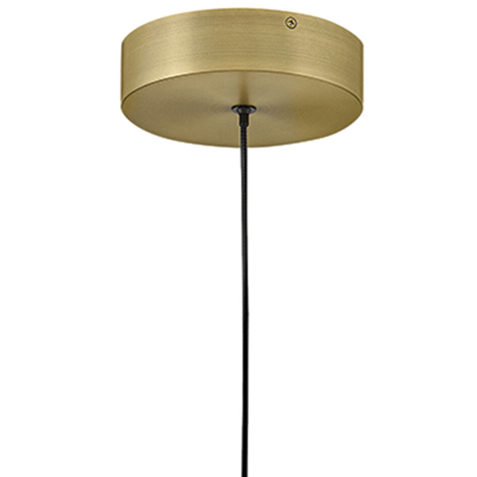 Lisa McDennon Trigo LED 6 inch Lacquered Brass Pendant Ceiling Light